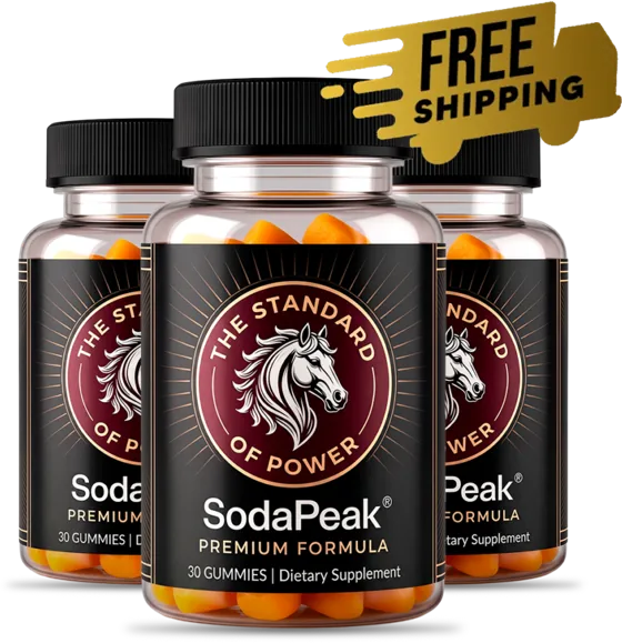 3 bottles of SodaPeak gummies