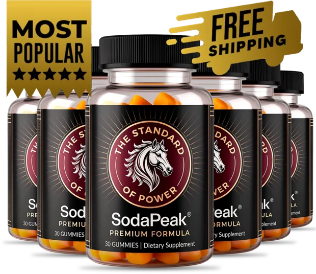 6 bottles of SodaPeak gummies